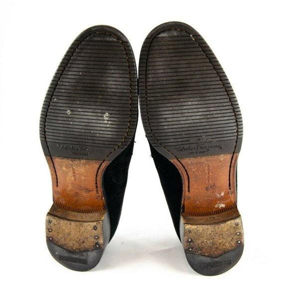 Salvatore Ferragamo Sport Suede Heeled Loafer 6 - Picture 7 of 11